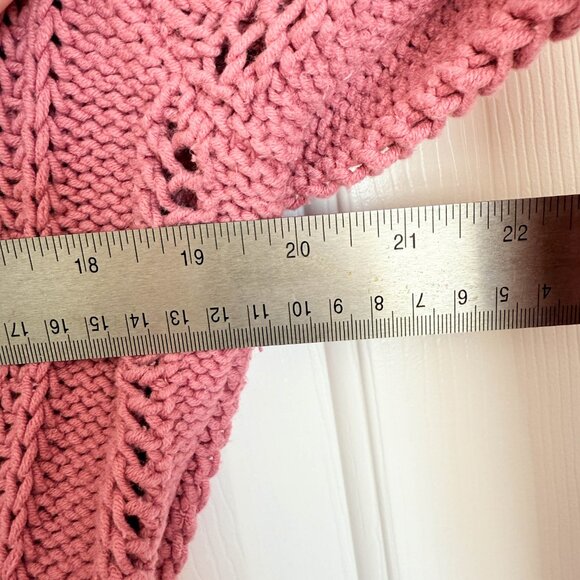 Womens Pink Knit Sweater Size Large - Picture 4 of 6